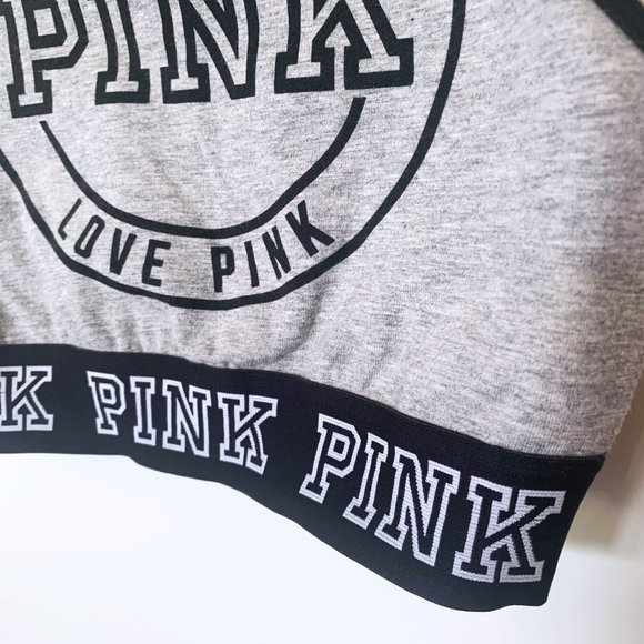 VS PINK • Grey + Black Sports Bra • Racer Back - Picture 8 of 10